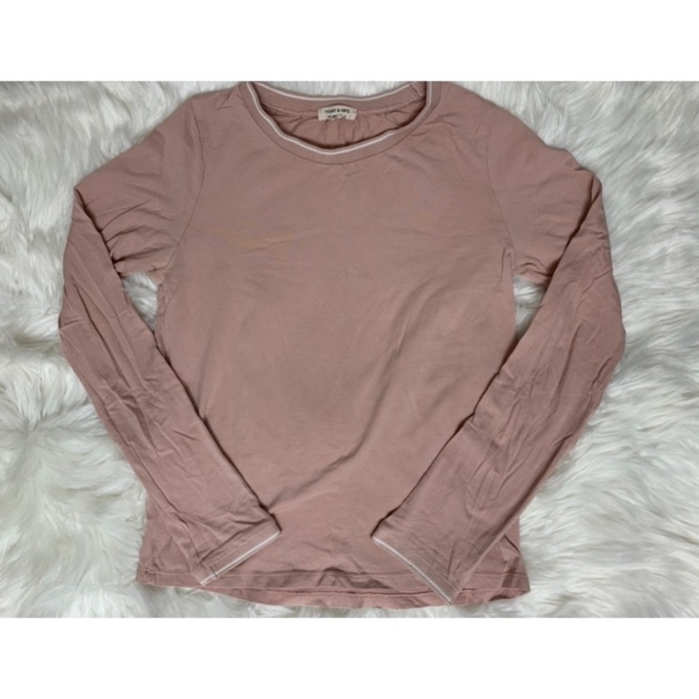 Heart & Hips pastel pink long sleeve top